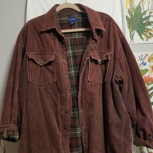 J Crew Mens Corduroy Button Front Jacket